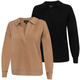 Womens Cashmere Polo Sweater